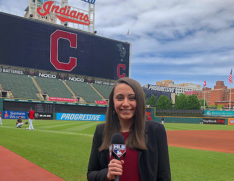 Mandy Bell is entering her second season as the Cleveland Indians beat reporter for MLB.com. Mandy Bell is entering her second season as the Cleveland Indians beat reporter for MLB.com.